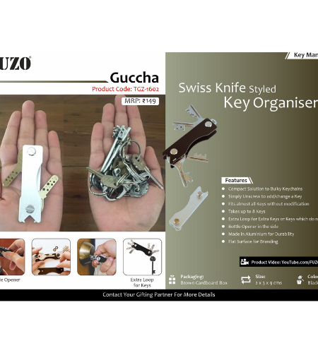 Swiss knife style keys organizer